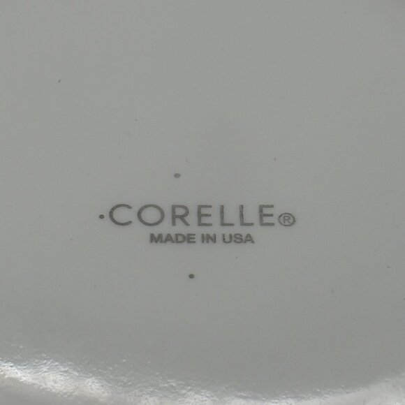 Corelle 3 Blue Cobalt Circle Pattern 6.75" Bread & Butter Plates made in USA - Picture 4 of 5
